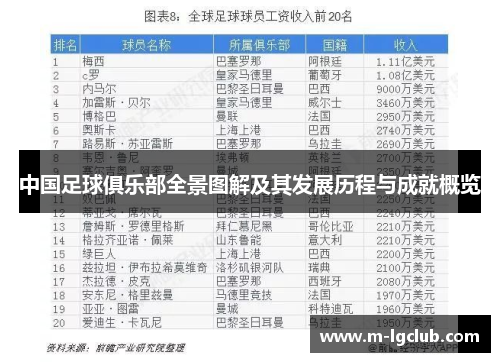 中国足球俱乐部全景图解及其发展历程与成就概览